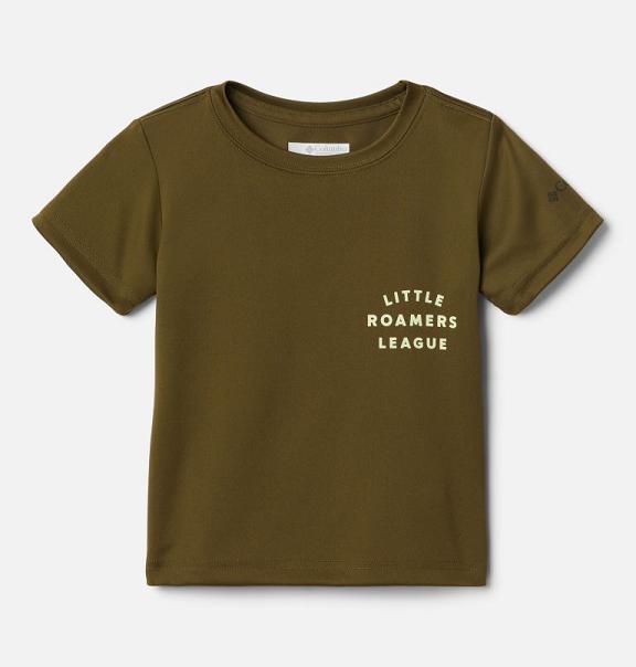 Columbia Grizzly Grove T-Shirt Olive For Boys NZ68907 New Zealand